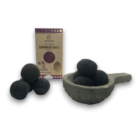 Mayan Sahumerio Violet Magic Spheres - Meditație și Relaxare - OMTIRTH Bombitas
