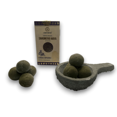 Sahumerio Maya Esferas Mágicas Atrae Dinero - Fortuna y Prosperidad - OMTIRTH Bombitas