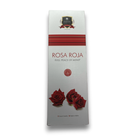 Encens Alaukik Rose Rouge - Grand Pack 90gr - 55-65 bâtonnets - Fabriqué en Inde