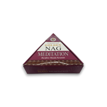 GOLDEN NAG Conos de Reflujo Meditación - Conos Incienso Blackflow - 10 conos