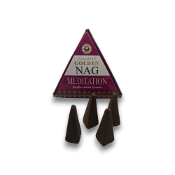 GOLDEN NAG Conos de Reflujo Meditación - Conos Incienso Blackflow - 10 conos