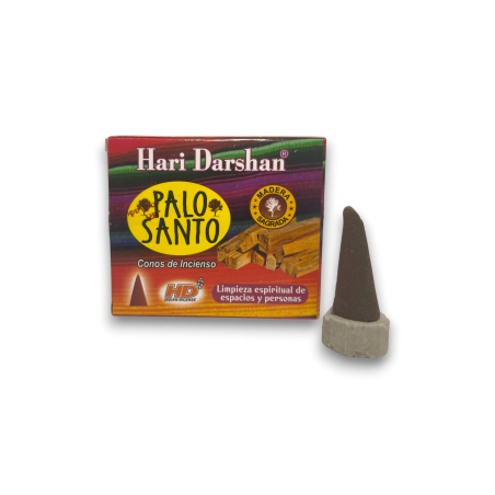 HD Hari Darshan Stick Santo Cônes d’encens Nettoyage spirituel des espaces et des personnes - Boîte de 10 cônes