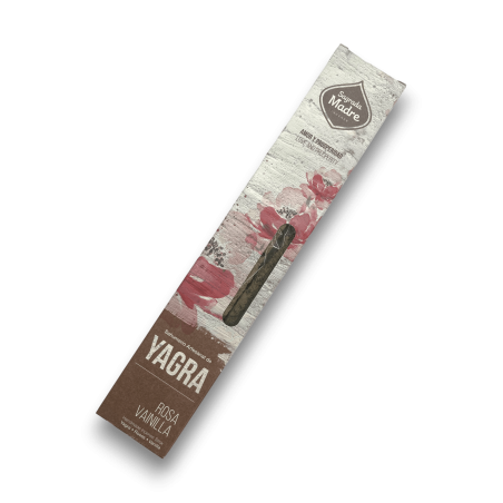 Artisanal Yagra Rose Vanilla Incense Sagrada Madre - 6 Premium Sticks