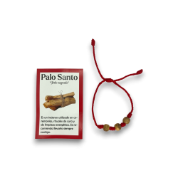 Pulseira Palo Santo Natural - Pulseira Corda...