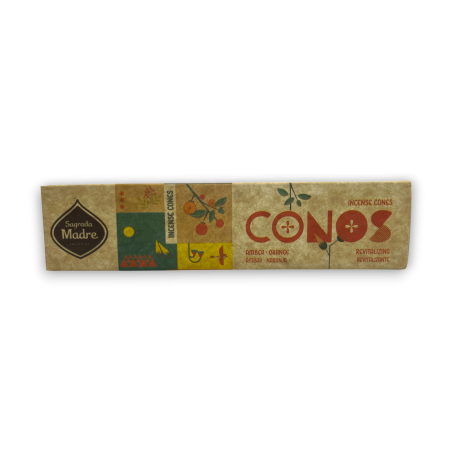Revitalizante Mãe Sagrada Cones de Âmbar e Laranja - Cones Artesanais - 8 cones