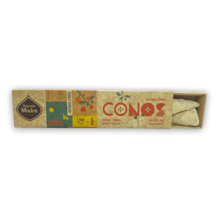 Revitalizante Mãe Sagrada Cones de Âmbar e Laranja - Cones Artesanais - 8 cones