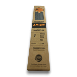 Incienso Ámbar Natural Sagrada Madre Amber Transformadora - Sahumerio 8 varillas gruesas Ecológico - Origen India