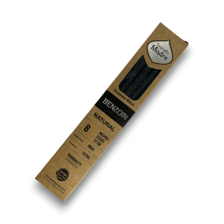 Natural Benzoin Incense Holy Mother Benzoin Tranquility - Incense 8 thick sticks Organic - Origin India