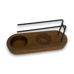 Arzător Palo Santo Mic Yin și Yang Design Lemn...
