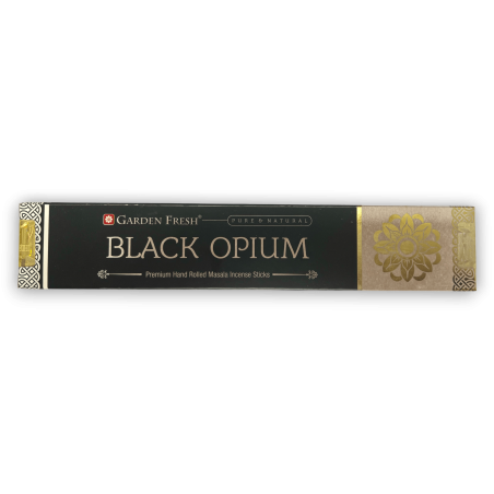 Encens à l’opium noir GARDEN FRESH - Bâtonnets d’encens Masala Premium - 15gr.