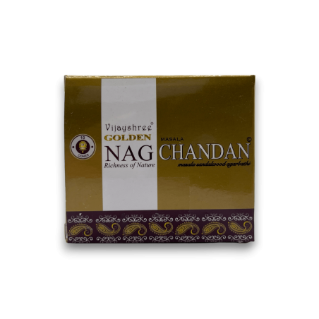 Cones de Incenso Chandan GOLDEN NAG - Caixa com 10 cones