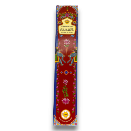 Incienso Golden India Sandalo Sree Vani Indian Heritage - 1 cajetilla de 15gr.