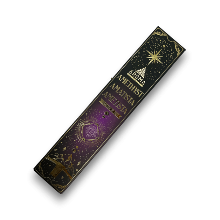 مجموعة البخور الجمشت AROMA سمادج كريستال - أعواد البخور بالمعادن - صندوق واحد 20 جرام.