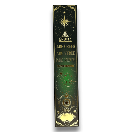 طقم البخور الكريستالي من Green Jade Incense AROMA Smudge - أعواد البخور بالمعادن - صندوق واحد 20 جرام.