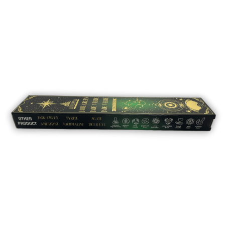 Zestaw kadzidełek Green Jade AROMA Smudge Crystal - Kadzidełka z minerałami - 1 opakowanie 20gr.