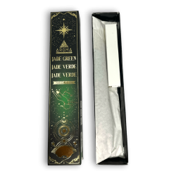 Encens Jade Verd AROMA Smudge Kit Encens Crystal - Barretes d'encens amb minerals - 1 capseta de 20gr.