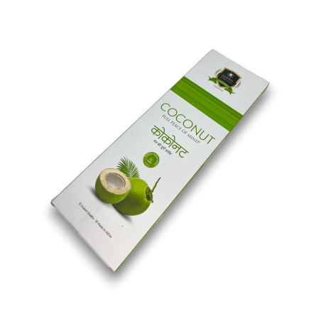 Incenso Alaukik Coco - Coco - Pacote Grande 90gr - 55-65 palitos - Fabricado na Índia