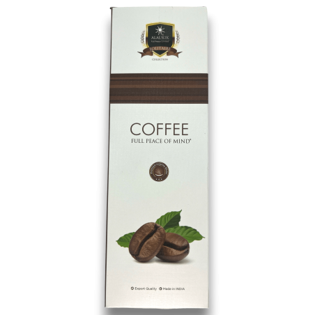 アラウキック・コーヒーインセンス - コーヒー - 大パック 90gr - 55-65 スティック - インド製