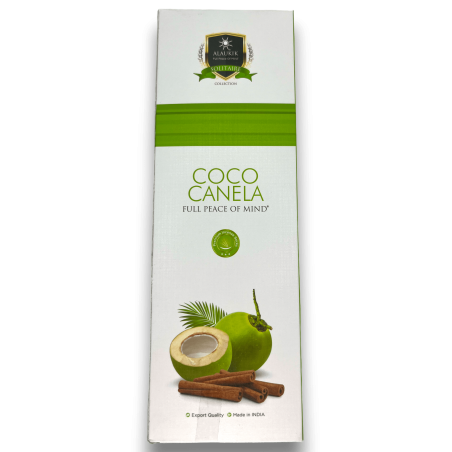 Alaukik Coco Cinnamon Wierook - Kokoskaneel - Grootverpakking 90gr - 55-65 stokjes - Made in India