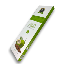 Alaukik Coconut Cinnamon Incense - Coconut Cinnamon - Large Pack 90gr - 55-65 sticks - Made in India