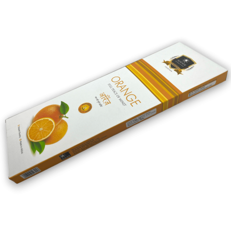 アラウキック オレンジ インセンス - オレンジ - 大パック 90gr - 55-65 スティック - インド製
