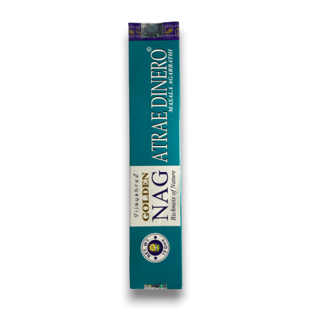 Encens Atrau Diners GOLDEN NAG Attract Money Masala Agarbathi - 1 paquet de 15gr.