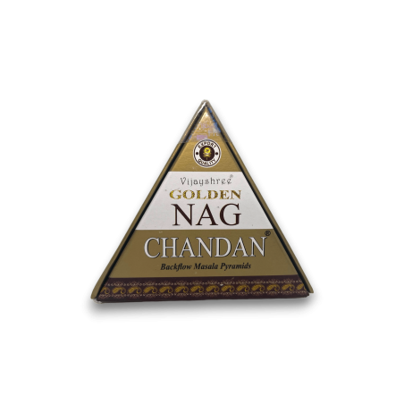 Coni GOLDEN NAG Chandan Backflow - Coni di incenso Blackflow - 10 coni