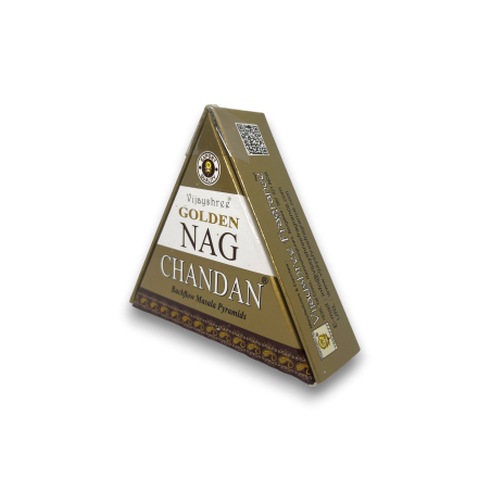 Coni GOLDEN NAG Chandan Backflow - Coni di incenso Blackflow - 10 coni