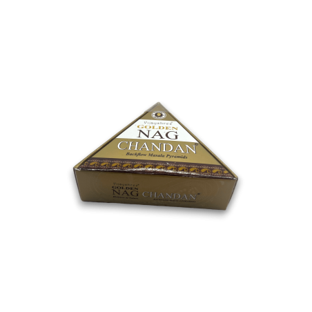 Coni GOLDEN NAG Chandan Backflow - Coni di incenso Blackflow - 10 coni