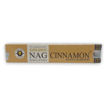 GOLDEN NAG Vijayshree Doft Kanel Rökelse - 1 ask med 15gr.