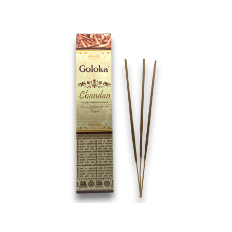 Goloka Chandan Masala Sandelholz Räucherstäbchen - 1 Packung à 15gr.