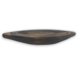 HOSTENATURA حامل بخور مصنوع يدويًا من خشب الساج - 26.5x5.5x3.5 سم