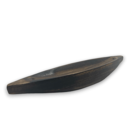 HOSTENATURA حامل بخور مصنوع يدويًا من خشب الساج - 26.5x5.5x3.5 سم