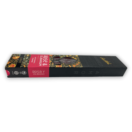 Rose en Olibanum Wierook Love Manifest Sree Vani Love Rose & Olibanum - Handgemaakte wierook - 4 dikke stokjes Extra kwaliteit
