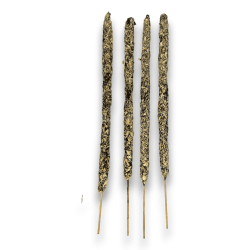 البخور الأرز والعشب الحلو بيان الطاقة Sree Vani Power Cedar & Sweet-Grass - البخور المصنوع يدويًا - 4 أعواد سميكة