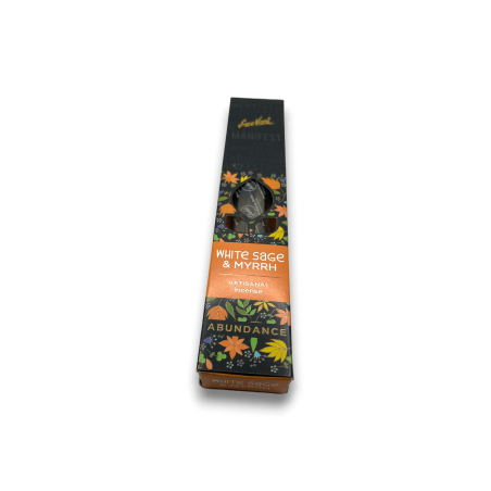 White Sage & Myrra Abundance Cense Manifest Sree Vani White Sage & Myrra Abundance - Handgjord rökelse - 4 pinnar