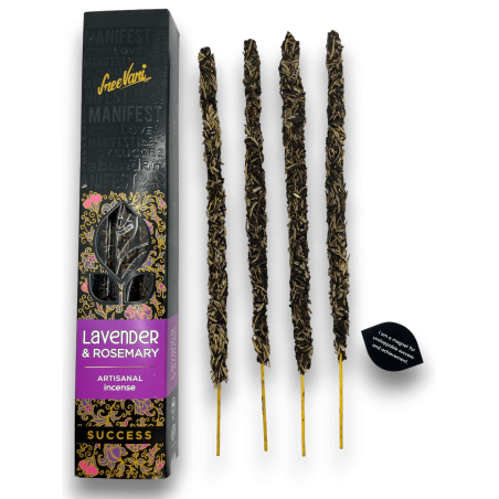 Encens Lavanda i Romero Èxit Manifest Sree Vani Lavander & Rosemary Success - Encens Artesanal - 4 barretes