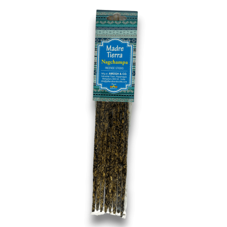 Incienso Nagchampa Orgánico Natural MADRE TIERRA Amogh - 1 Paquete de 8 barritas