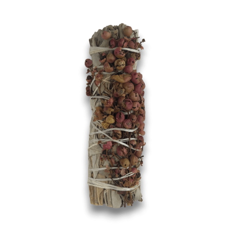 Sauge blanche et Smudge Pirul Seed Bundle Made in Mexico - Grass Bundle 10cm