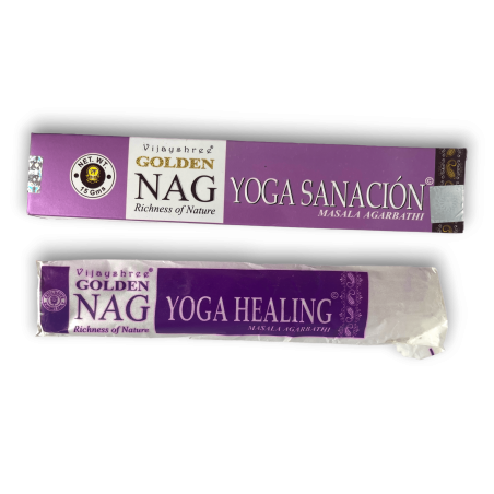 Yoga Healing Räucherstäbchen GOLDEN NAG Yoga Healing Vijayshree Duft - 1 Packung à 15gr.