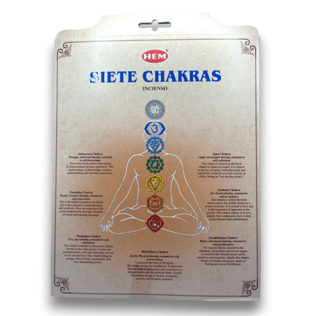 HEM 7 Chakras セブン チャクラ お香セット - 20 スティック入り 7 パック