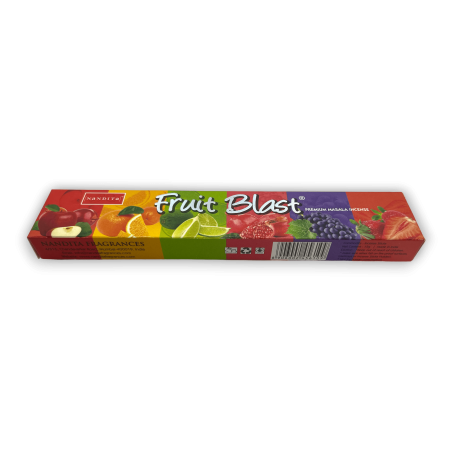 Incienso Nandita Fruit Blast - Premium Masala Incense 1 cajetilla de 15gr.