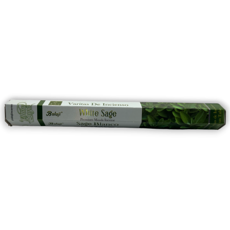 Weißer Salbei Räucherstäbchen BALAJI - Premium Masala Räucherstäbchen - 1 Packung