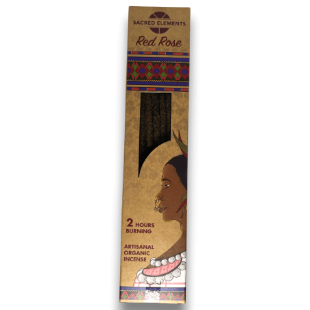 Red Rose Incense SACRED ELEMENTS Red Rose HEM - 10 artisan organic bars