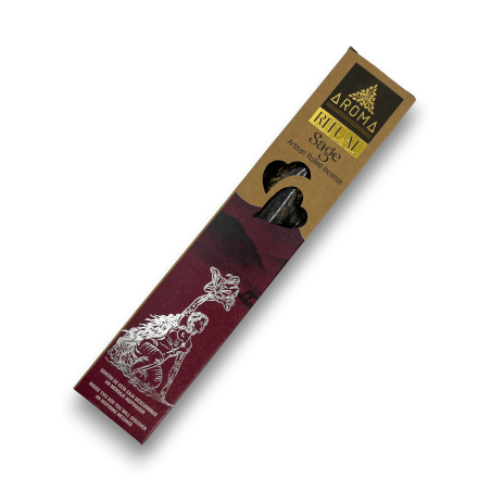 Encens Rituel Sauge AROMA Sauge Rituelle - Boîte de 20 grammes avec message inspirant