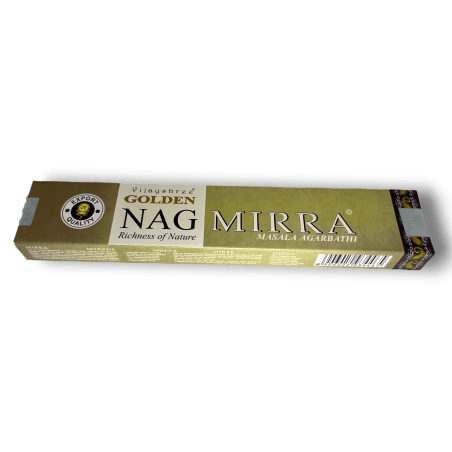 Incenso de Mirra GOLDEN NAG Fragrância Mirra Vijayshree - 1 Caixa de 15gr.