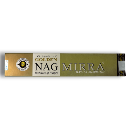 ミルラ香GOLDEN NAGミルラビジェイシュリーフレグランス - 15grの1箱。