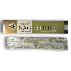 Encens Mirra GOLDEN NAG Myrrh Vijayshree Fragance - 1 Cajetilla de 15gr.