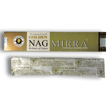 عطر المر البخور GOLDEN NAG Myrrh Vijayshree العطر - 1 صندوق من 15 جرام.
