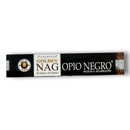 Encens à l’opium noir GOLDEN NAG Parfum Vijayshree à l’opium noir - 1 paquet de 15gr.